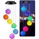 Lampki Solarne Ogrodowe LED Dzwonki Kule Kolorowe 70cm