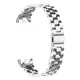 Pasek ze stali nierdzewnej Bizon Strap Watch Aura do Xiaomi Smart Band 9 / 9 NFC / 8 srebrny