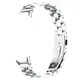 Pasek ze stali nierdzewnej Bizon Strap Watch Aura do Xiaomi Smart Band 9 / 9 NFC / 8 srebrny