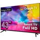 Telewizor Kruger&amp|Matz 43&quot| FHD Google TV, DVB-T2/S2/T/C H.265 HEVC