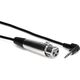 Kabel Hosa Jack 3.5mm - XLR 0.3m srebrny (XVM-101F)