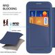Etui Dux Ducis Skin X Pro na iPhone 17 z portfelem, kompatybilne z MagSafe – niebieskie