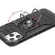 Wozinsky Wozinsky Ring Armor pancerne hybrydowe etui pokrowiec + magnetyczny uchwyt iPhone 13 srebrny