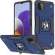Wozinsky Wozinsky Ring Armor pancerne hybrydowe etui pokrowiec + magnetyczny uchwyt Samsung Galaxy A22 4G niebieski