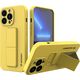 Wozinsky Wozinsky Kickstand Case elastyczne silikonowe etui z podstawką iPhone 13 Pro Max żółty