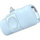Mini powerbank Wozinsky WF16-YLS 5000mAh 15W Lightning z wbudowanym kablem USB-C i ładowarką do Apple Watch - niebieski