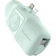 Mini powerbank Wozinsky WF16-YLS 5000mAh 15W Lightning z wbudowanym kablem USB-C i ładowarką do Apple Watch - zielony