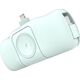 Mini powerbank Wozinsky WF16-YLS 5000mAh 15W Lightning z wbudowanym kablem USB-C i ładowarką do Apple Watch - zielony