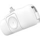 Mini powerbank Wozinsky WF16-YLS 5000mAh 15W Lightning z wbudowanym kablem USB-C i ładowarką do Apple Watch - biały