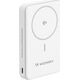 Powerbank Wozinsky WLWP-10KA0Y3WS 22,5W PD Qi2 10000 mAh, z podstawką, 1x USB-A, 1x USB-C - biały