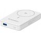 Powerbank Wozinsky WLWP-10KA0Y3WS 22,5W PD Qi2 10000 mAh, z podstawką, 1x USB-A, 1x USB-C - biały