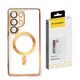 Etui Wozinsky Electroplated Case z Magsafe na Samsung Galaxy S25+ - złote