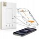 SZKŁO HARTOWANE TECH-PROTECT QUICK SET+ 2-PACK IPHONE 13 / 13 PRO / 14 / 16E BLACK