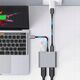 Adapter Tech-Protect HB08 HUB 4in1 USB-C, USB-A 2.0, 2xHDMI 4K 60Hz Space Grey
