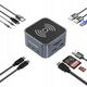 Hub USB-C 12 w 1 Wozinsky WHBC09Y8S wielofunkcyjny,z funkcją ładowania bezprzewodowego, aluminiowy, z kablem 15 cm - szary
