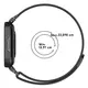 Etui z paskiem Bizon Strap + Case Watch Chain do Xiaomi Redmi Watch 3 Active czarne
