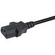 Equip Stromkabel CEE 7/7  ->C13 St/Bu     schwarz  1.80m PVC