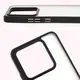 Etui Bizon Case Angelo do Xiaomi 14T przydymione z czarną ramką