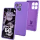 Silikonowe etui Bizon Soft Case do Motorola Edge 60 Pro fioletowe