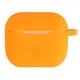 Silikonowe etui z karabińczykiem Bizon Case Headphone Silicone do Apple AirPods 3 marchewkowe