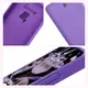 Silikonowe etui Bizon Soft Case do Motorola Edge 60 Fusion / 60 fioletowe