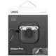 Etui UNIQ Glase Pro do Apple AirPods 4 Lock Case dymny