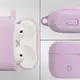 Silikonowe etui z karabińczykiem Bizon Case Headphone Silicone do Apple AirPods 3 lawendowe
