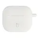 Silikonowe etui z karabińczykiem Bizon Case Headphone Silicone do Apple AirPods 3 białe