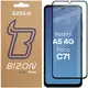 Szkło hartowane Bizon Glass Edge 2 do Xiaomi Redmi A5 4G / Poco C71 czarna ramka