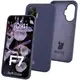 Silikonowe etui Bizon Soft Case do Xiaomi POCO F7 ciemnoniebieskie