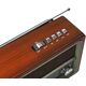 Radio przenośne z panelem solarnym LTC NETTA RETRO Bluetooth USB latarka