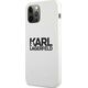 Karl Lagerfeld Karl Lagerfeld KLHCP12LSLKLWH iPhone 12 Pro Max 6,7" Silicone Stack Logo biały/white