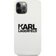 Karl Lagerfeld Karl Lagerfeld KLHCP12LSLKLWH iPhone 12 Pro Max 6,7" Silicone Stack Logo biały/white