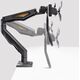 StarTech H2M1AS2-MONITOR-ARM uchwyt / stojak do monitorów 68,6 cm (27") Biurko Czarny