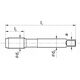 Fanar GWINTOWNIK G 1/8" NGRA/2-P DIN-5157 (-X) HSSE INOX - A2-225801-3123