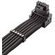 Καλώδιο CableMod C-Series Pro - Παραλλαγή A, 90°, 16-Pin σε 2x8-Pin PCIe, μαύρο