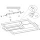 Ledowy plafon Spiro R67862132 RL Light LED 22W 3000K prostokątny czarny