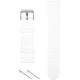 89-105# Pasek do smartwatch blow x18 x19 x21 biały silikonowy