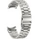 PASEK PURO METAL ZE STALI NIERDZEWNEJ DO SAMSUNG GALAXY WATCH 4 / 4 CLASSIC / 5 / 5 PRO / 6 / 6 CLASSIC - SREBRNY
