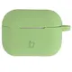 Silikonowe etui z karabińczykiem Bizon Case Headphone Silicone do Apple AirPods Pro 2 jasnozielone