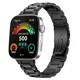 Pasek ze stali nierdzewnej Bizon Strap Watch Aura do Huawei Watch Fit 4 Pro / Fit 4 / Fit 3 czarny