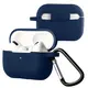 Silikonowe etui z karabińczykiem Bizon Case Headphone Silicone do Apple AirPods Pro 2 granatowe