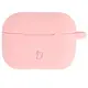 Silikonowe etui z karabińczykiem Bizon Case Headphone Silicone do Apple AirPods Pro 2 jasnoróżowe