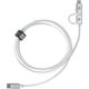 Καλώδιο ER Power Dual - καλώδιο USB-C/USB-C και Lightning MFI 1m λευκό - Εγγύηση ασφάλειας. Απλές δόσεις. Δωρεάν αποστολή από 170 zł.