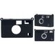 Futerał Etui Pokrowiec Case Silikon Kodak Ektar / H35 / H35n / Ultra F9 / Czarny