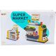 LeanToys Zestaw Supermarket Kasa Fiskalna Skaner Światła I Dźwięki