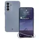 Silikonowe etui z pierścieniem magnetycznym Bizon Case Silicone Magnetic Sq do Samsung Galaxy A56 5G szare