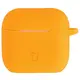 Silikonowe etui z karabińczykiem Bizon Case Headphone Silicone do Apple AirPods 4 marchewkowe
