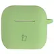 Silikonowe etui z karabińczykiem Bizon Case Headphone Silicone do Apple AirPods 4 jasnozielone