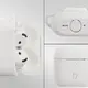 Silikonowe etui z karabińczykiem Bizon Case Headphone Silicone do Apple AirPods 4 białe